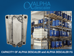 Capacity of alpha descaler